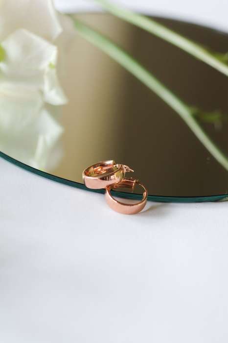 Rose Gold Hoop Earrings