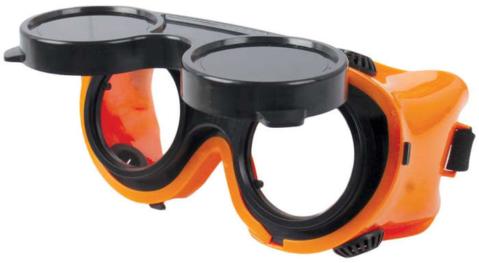 Welding Goggles with Flip Type Green PC Lens