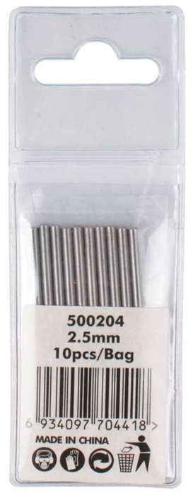 Hoteche HSS Drill Bits - 2.5mm (10 Piece)
