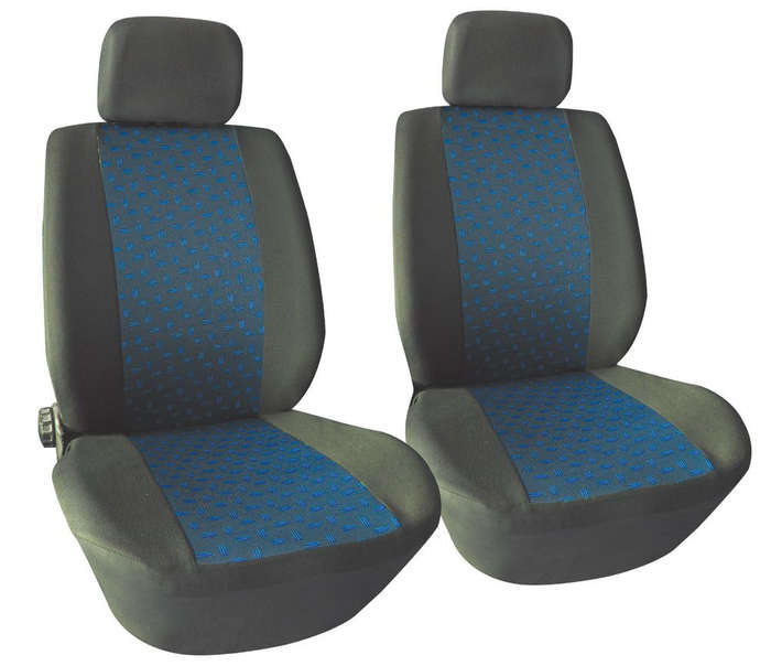 4 Piece Front Seat Cover Set - Blue