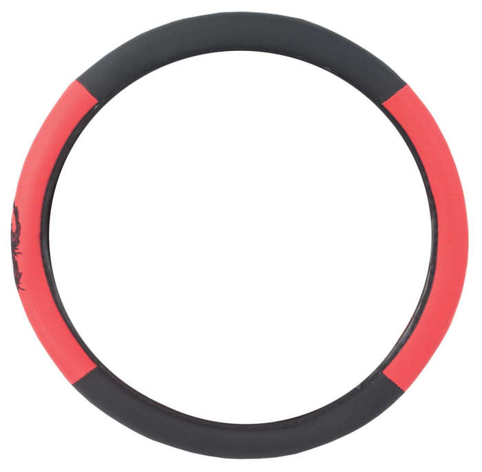 Steering Wheel Cover with Dragon Symbol - Red
