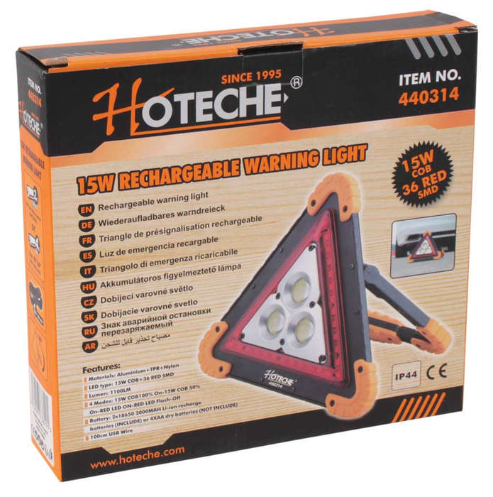 Warning Triangle - LED - 15 Watt - 1100 Lumens