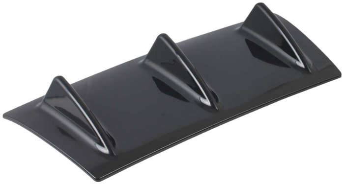 Rear Lower Bumper Lip Spoiler - 3 Fin