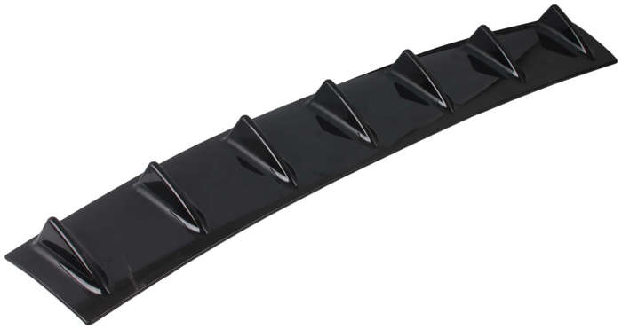 Rear Lower Bumper Lip Spoiler - 7 Fin