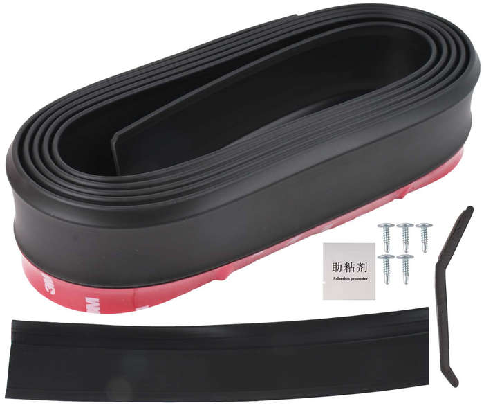 Front Bumper Lip - Univeral - 2.5m - Black