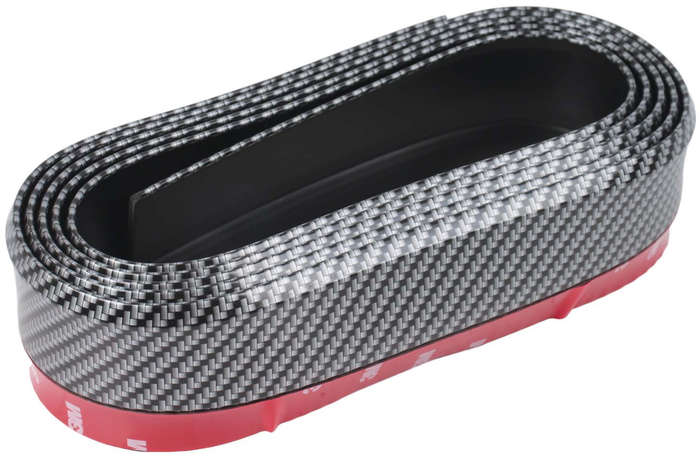 Front Bumper Lip - Univeral - 2.5m - Carbon Black
