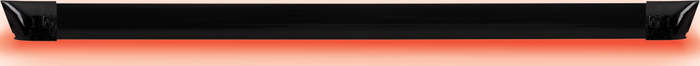 Universal Spoiler with LED Light - Black Strip