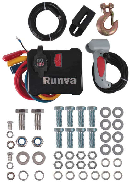 Runva 12 Volt Electric Hoist - 2600 lbs (1180 kg)