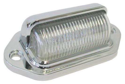 Number Plate Lamp - LED - 12 Volt - Chrome - Plastic