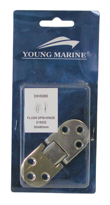 Door Hinge - 80mm x 30mm - Stainless Steel
