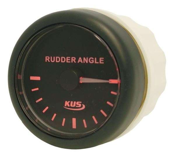 Rudder Angle Meter - 52mm - Black