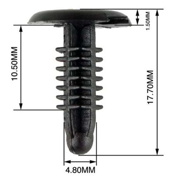 Panel Clips - 4.8mm - 10 Pieces