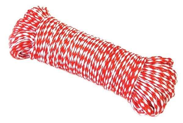 Ski Rope - Red/White - 10mm x 30m