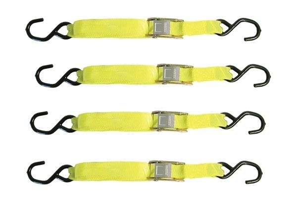 Cam Lock Ratchet Tie Down (25mm x 4.5m) - Set of 4