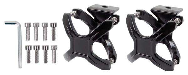 Spot Lamp Clamp Set - Cross Type - 50-76mm -Black