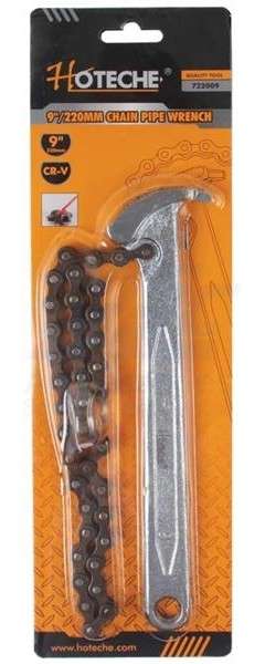 Hoteche Chain Pipe Wrench - 220mm