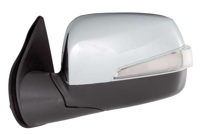 Isuzu DMax 2009 to 2011 Chrome / Black Door Mirror - Left