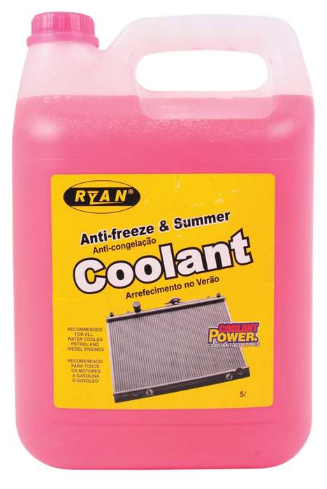 Ryan Anti-Freeze and Summer Coolant - Pink - 5 Litre