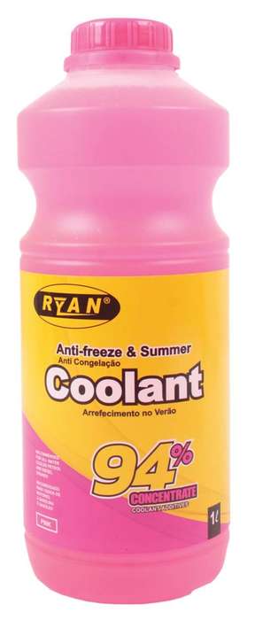 Ryan Anti-Freeze and Summer Coolant - 94% - Pink - 1 Litre