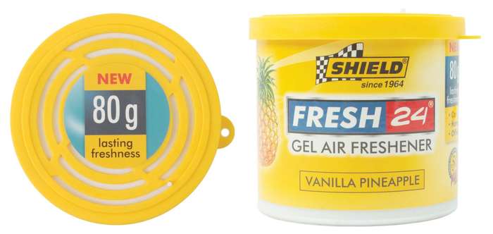 Shield Fresh 24 Gel Air Freshener -  80g - Vanilla Pineapple