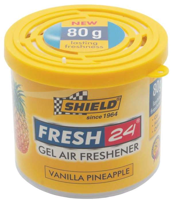 Shield Fresh 24 Gel Air Freshener -  80g - Vanilla Pineapple