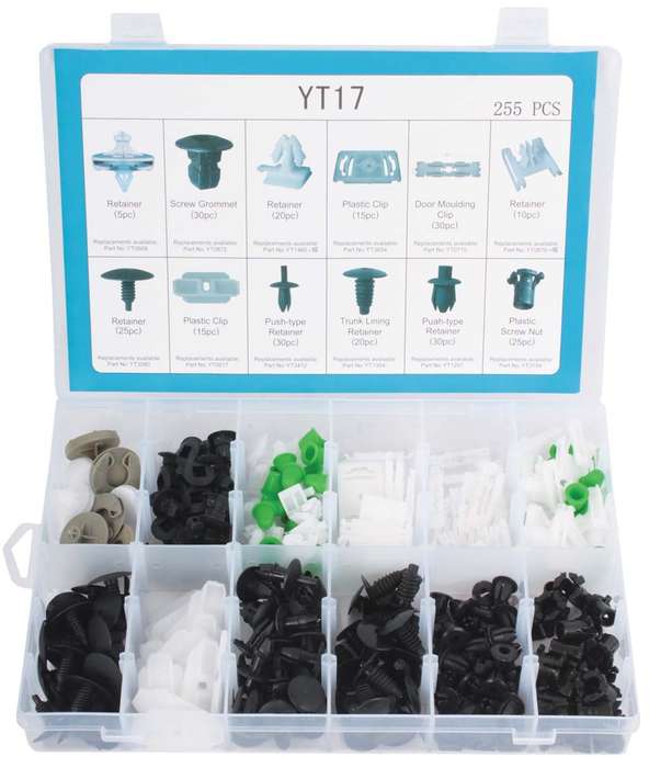 Panel Clips - Assorted for Volkswagen- 255 Pieces