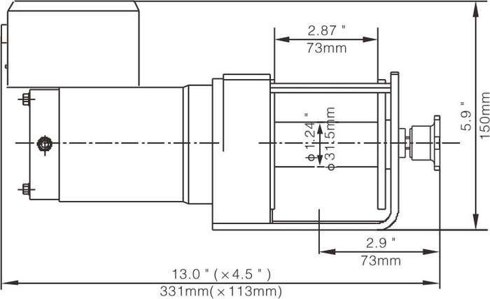 Runva 12 Volt - 3000lb (1360kg) - With Solenoid Pack