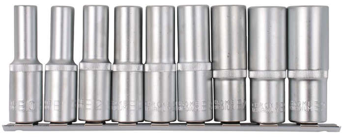 9 Piece E-Torx Tube Socket Set - 1/2 Inch Drive