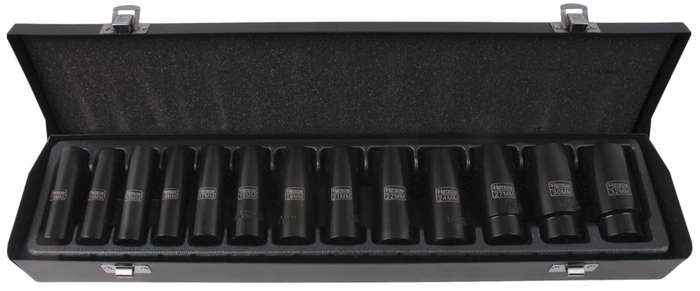 Long (Deep) Impact Socket Set - 1/2" Drive - 13 Piece