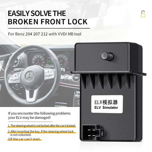 Xhorse ELV Simulator For Mercedes Benz 204, 207, 212 compatible with VVDI MB Tool