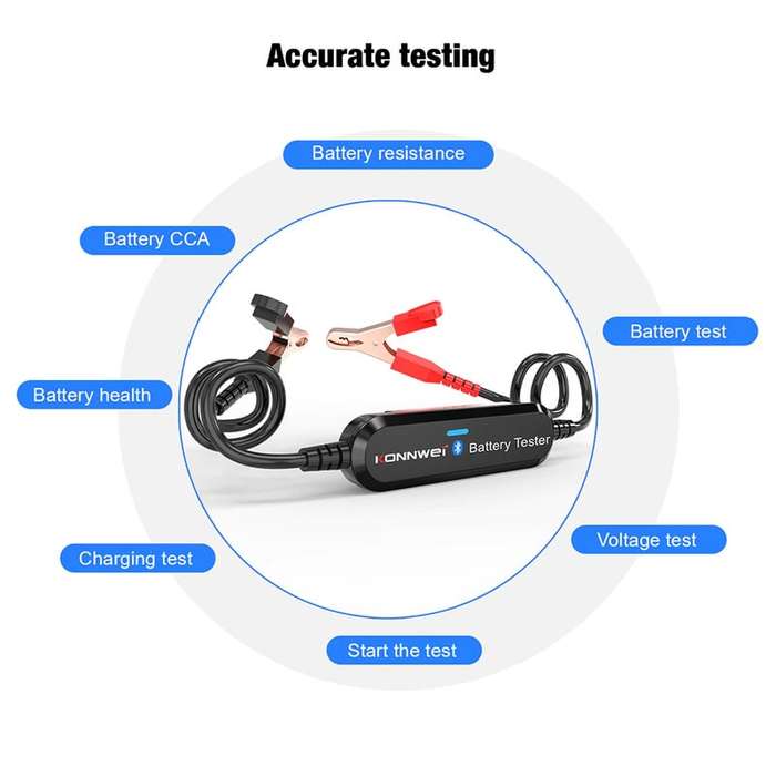 BlueTooth Car Battery Tester for 12V & 6V