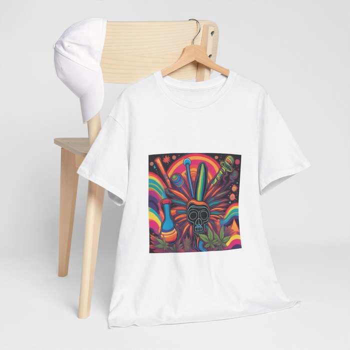 Unisex "Vibrant Psychedelic Skull" T-Shirt