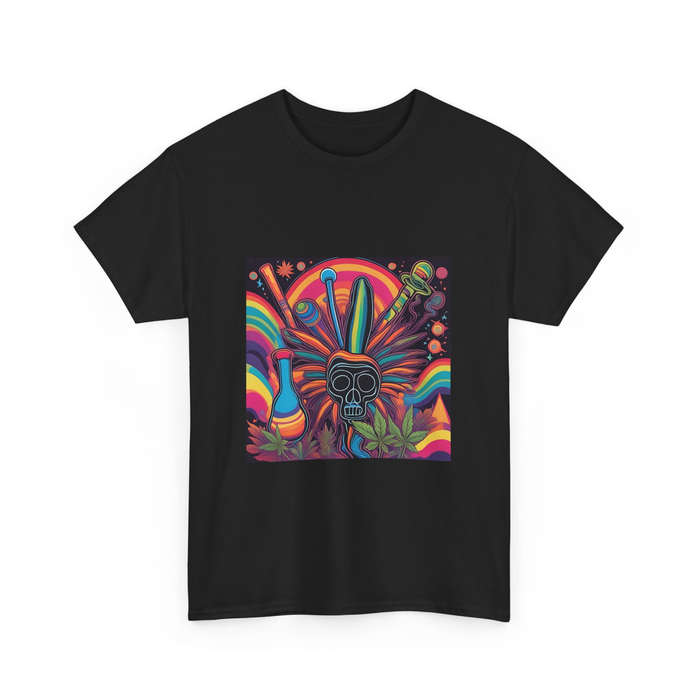 Unisex "Vibrant Psychedelic Skull" T-Shirt