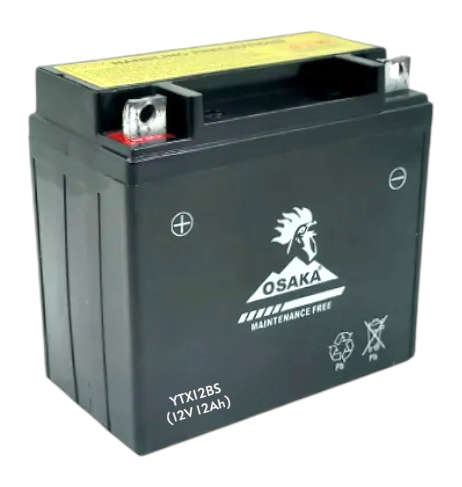 BV034 Osaka - Battery Motorcycle.Power Sport.Maintenance Free. 12 Volt 12Ah.