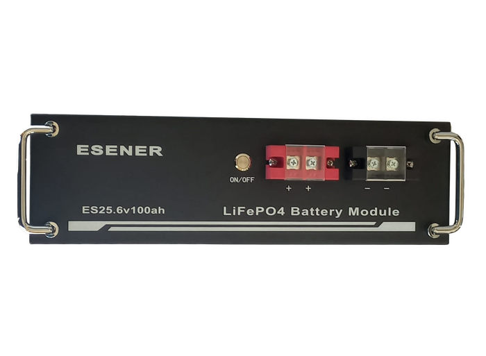 BU024B ESENER - Battery Lithium Iron LifePO4 24 Volt  2.56KWH 100Ah. Rack Mount