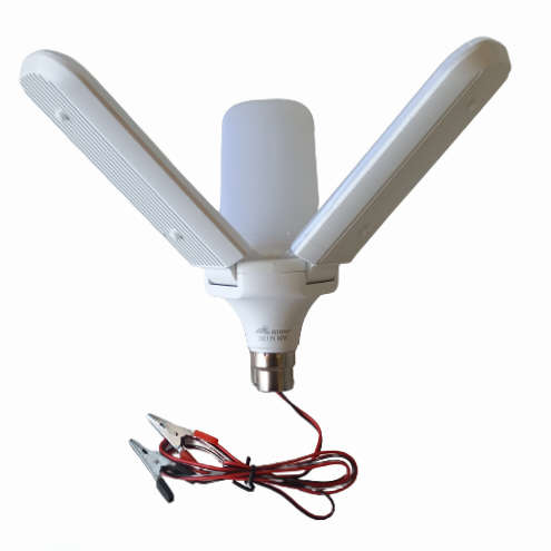 LA016 SK - LED  Fan Light. 3 Blade  12Volt  30 Watt with Croc clips