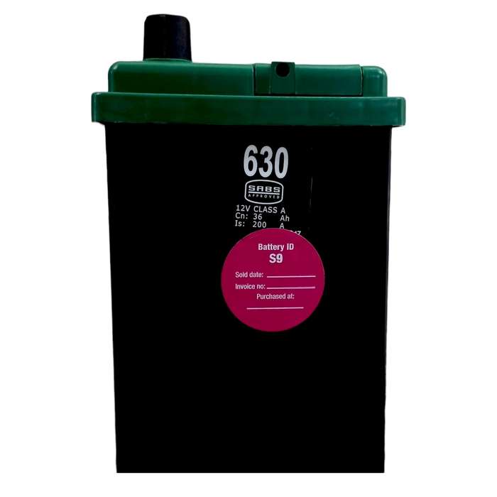 GA050 Willard 630 Battery 12V 36Ah + Old Batt Del Instore.No Batt Add R295. - Warranty 25 Months