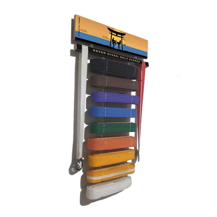 Martial Arts Belt & Medal Display - Way of the water