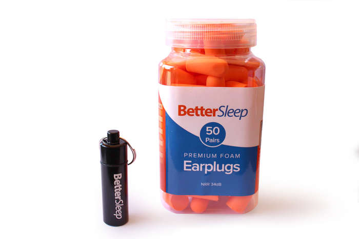 Better Sleep 34dB Foam Ear Plugs for Sleeping, Snoring, Shooting, Loud Work Environments