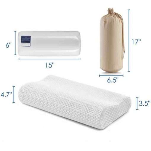 Better Sleep Memory Foam Pillow with Bamboo Cover