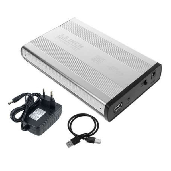 2TB 3.5" Portable External Hard Disk Drive, USB 2.0, 7200RPM with Power