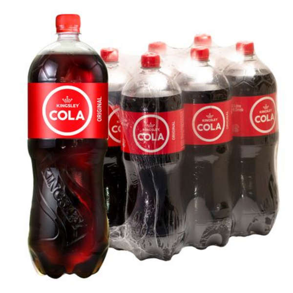 Kingsley Sparkling Soft Drink - Cola (6 x 2L)