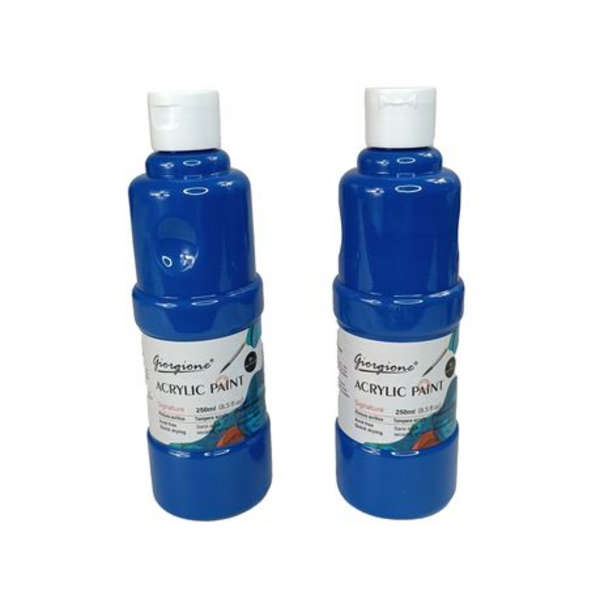 Giorgione Acrylic Paint Set (2 x 250ml Bottles)- Deep Blue