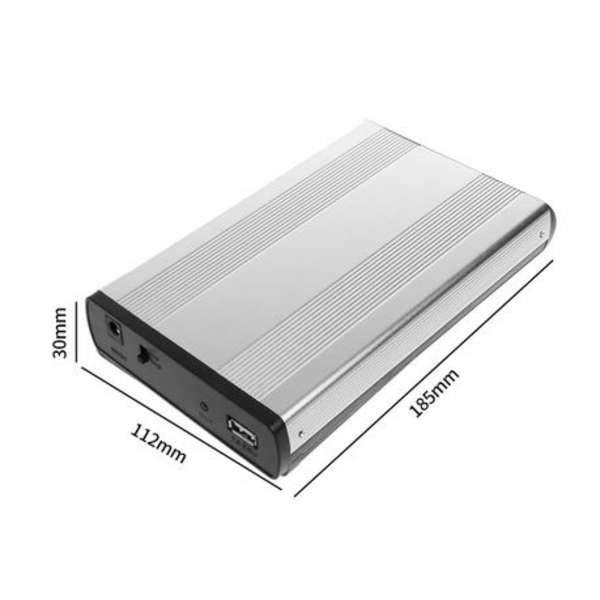 2TB 3.5" Portable External Hard Disk Drive, USB 2.0, 7200RPM with Power