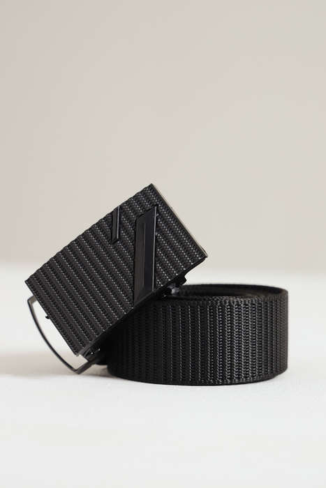 Heavy Duty No Hole Nylon Tactical Ratchet Belt with Automatic Slide Buckle