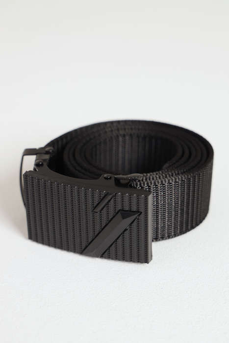 Heavy Duty No Hole Nylon Tactical Ratchet Belt with Automatic Slide Buckle