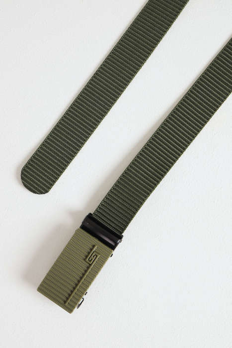 Heavy Duty No Hole Nylon Tactical Ratchet Belt with Automatic Slide Buckle