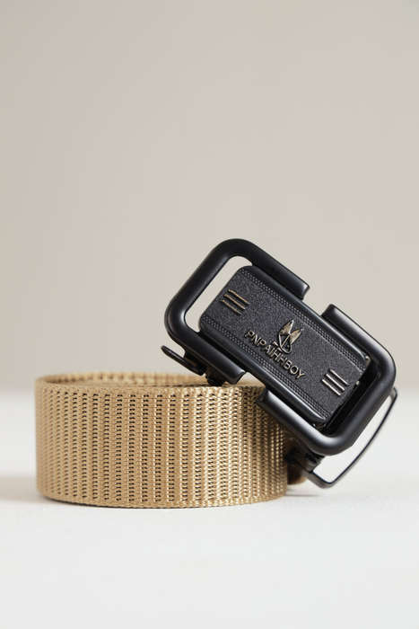 Heavy Duty No Hole Nylon Tactical Ratchet Belt with Automatic Slide Buckle