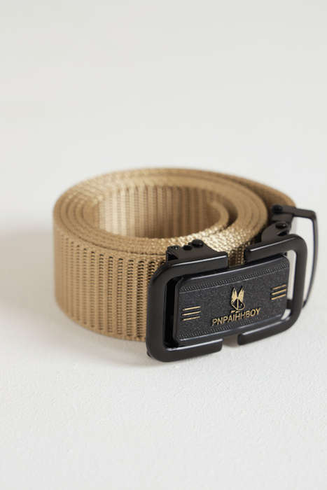 Heavy Duty No Hole Nylon Tactical Ratchet Belt with Automatic Slide Buckle