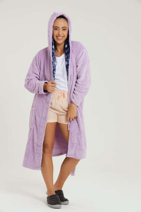 Plush Hooded Luxury Winter Gown